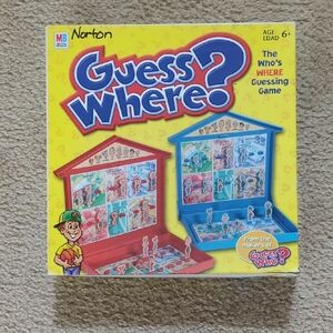 Milton Bradley Guess Where? Boardgame